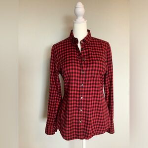J. CREW Flannel | SM | Red - Black